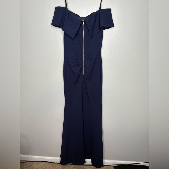 Betsy & Adam Off The Shoulder Fit And Flare Dress NWT - Picture 4 of 4